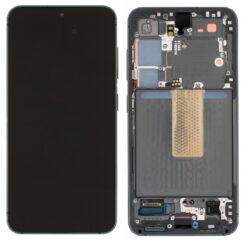 LCD screen Samsung S911 S23 5G with touch screen and frame Phantom Black original (used Grade A)