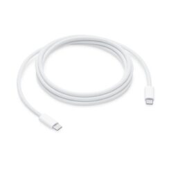 USB-kaabel USB-C otsik <-> USB-C otsik, 2m, 240W, valge, punutud kaabliga, Apple