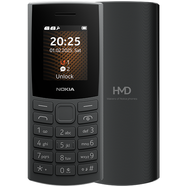 Nokia 105 4G 2nd Edition Dual SIM Charcoal - (uus) - Image 2