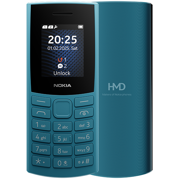 Nokia 105 4G 2nd Edition Dual SIM Ocean Blue - (uus) - Image 2