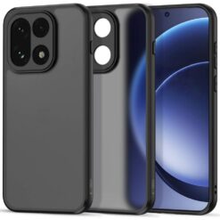 Kaitseümbris Magmat, OnePlus 15, matt läbipaistev musta äärega, Tech-Protect