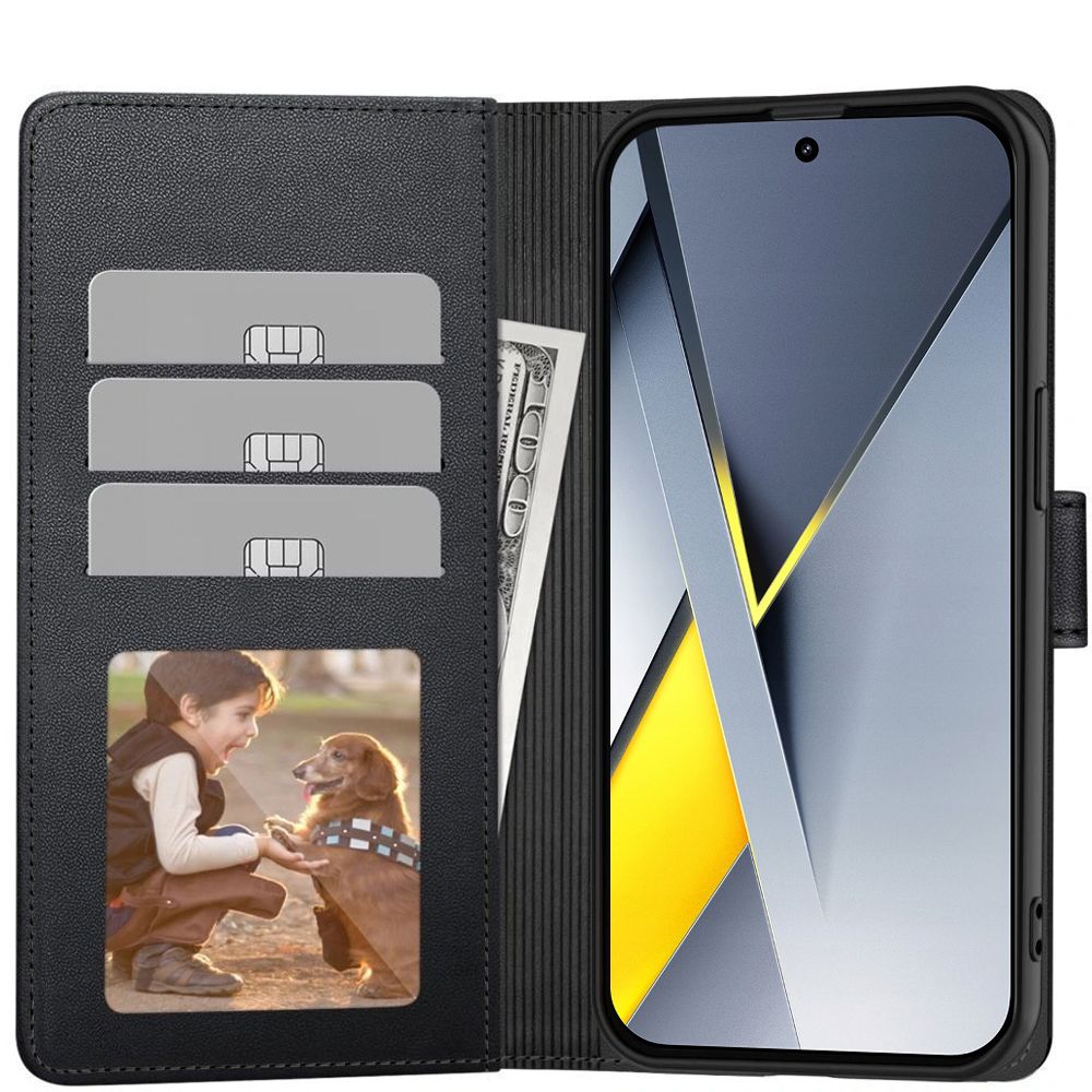 Kaitseümbris kaanega Wallet, Xiaomi Poco F8 Pro, must, Tech-Protect - Image 2