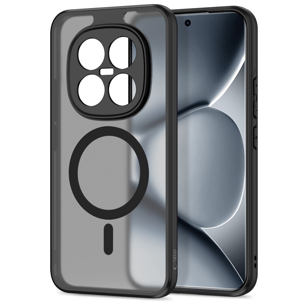 Kaitseümbris Magmat MagSafe, Xiaomi Redmi Note 15 Pro+ 5G / Poco M8 Pro, matt läbipaistev musta äärega, Qi2/MagSafe ühilduv, Tech-Protect - Image 6