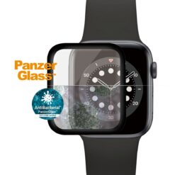Kaitseklaas Apple Watch SE 3 / SE (2024/2023/2022) / SE / Series 6 / 5 / 4 (44mm), veekindel, kumera musta äärega, PanzerGlass