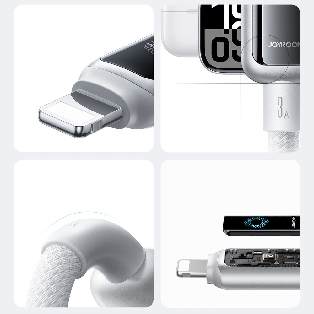 Laadimisjuhe Joyroom S-A55 USB-A to Lightning 3A 1.2m valge - Image 3