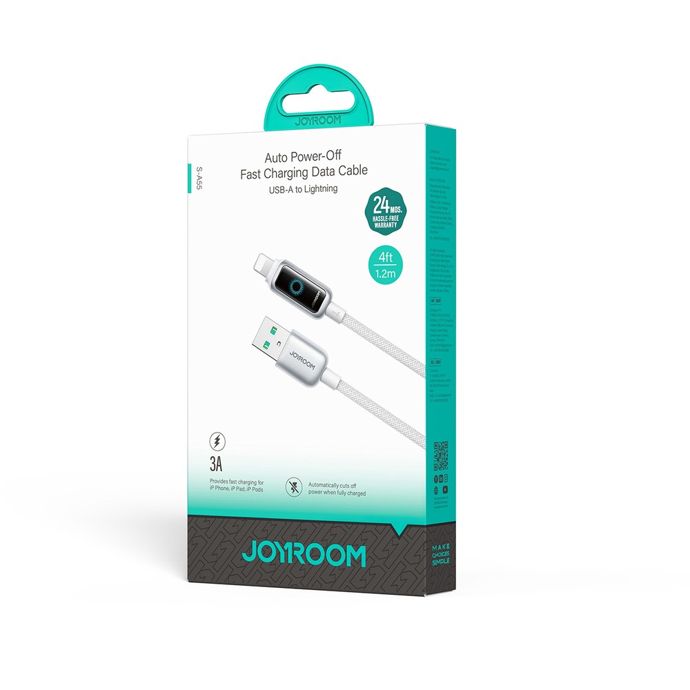 Laadimisjuhe Joyroom S-A55 USB-A to Lightning 3A 1.2m valge - Image 5