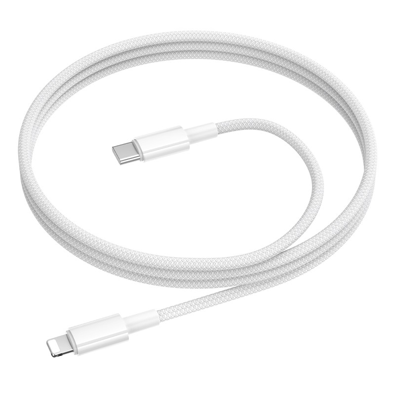 Laadimisjuhe Borofone BX117 USB-C to Lightning 1.0m valge - Image 2