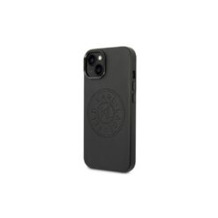 Karl Lagerfeld case for iPhone 14 Plus 6,7" KLHCP14MFWHK black PU Leather case Perforated Logo and Metal Buttons