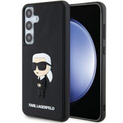 Karl Lagerfeld case for Samsung Galaxy S24 KLHCS24S3DRKINK black HC 3D RUBBER IKONIK NFT