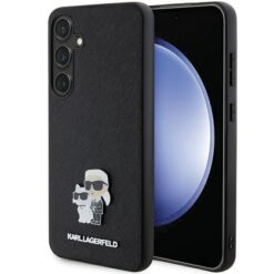 Karl Lagerfeld case for Samsung Galaxy S24 Plus KLHCS24MPSAKCMPK black HC SAFFIANO KC PIN
