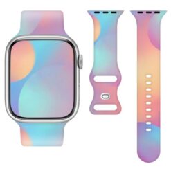 SILICONE STRAP APPLE WATCH 42/44/45/49MM (97+110) RAINBOW