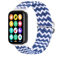 BRAIDED STRAP MI BAND 8 PRO/M8 PRO (10) BLUE AND WHITE