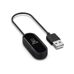 CHARGER USB MI BAND/SMART BAND M4 BLACK 20CM