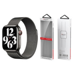 YESIDO WB22 APPLE WATCH MAGNETIC STAINLESS STEEL STRAP (42/44/45/49) BLACK