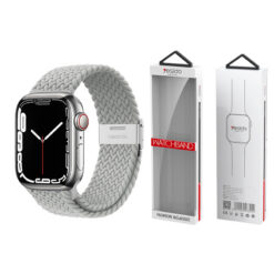 YESIDO WB23 APPLE WATCH BRAIDED STRAP 42/44/45 SILVER
