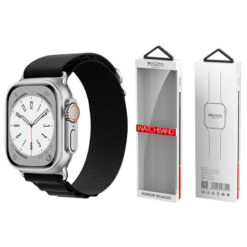 YESIDO WB24 APPLE WATCH SPORT STRAP LOOP 38/40/41 BLACK