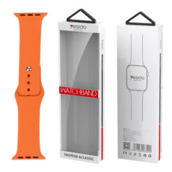 YESIDO WB44 SILICONE STRAP FOR iWATCH L 38/40/41 (97+132) #10 ORANGE
