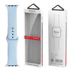 YESIDO WB44 SILICONE STRAP FOR iWATCH L 38/40/41 (97+132) #65 LIGHT BLUE