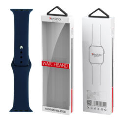 YESIDO WB44 SILICONE STRAP FOR iWATCH L 42/44/45 (97+140) #47 DEEP BLUE