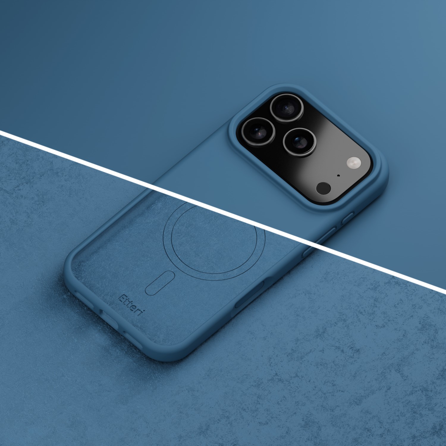 Etteri Silicone Mag case for iPhone 17 Pro dark blue - Image 18