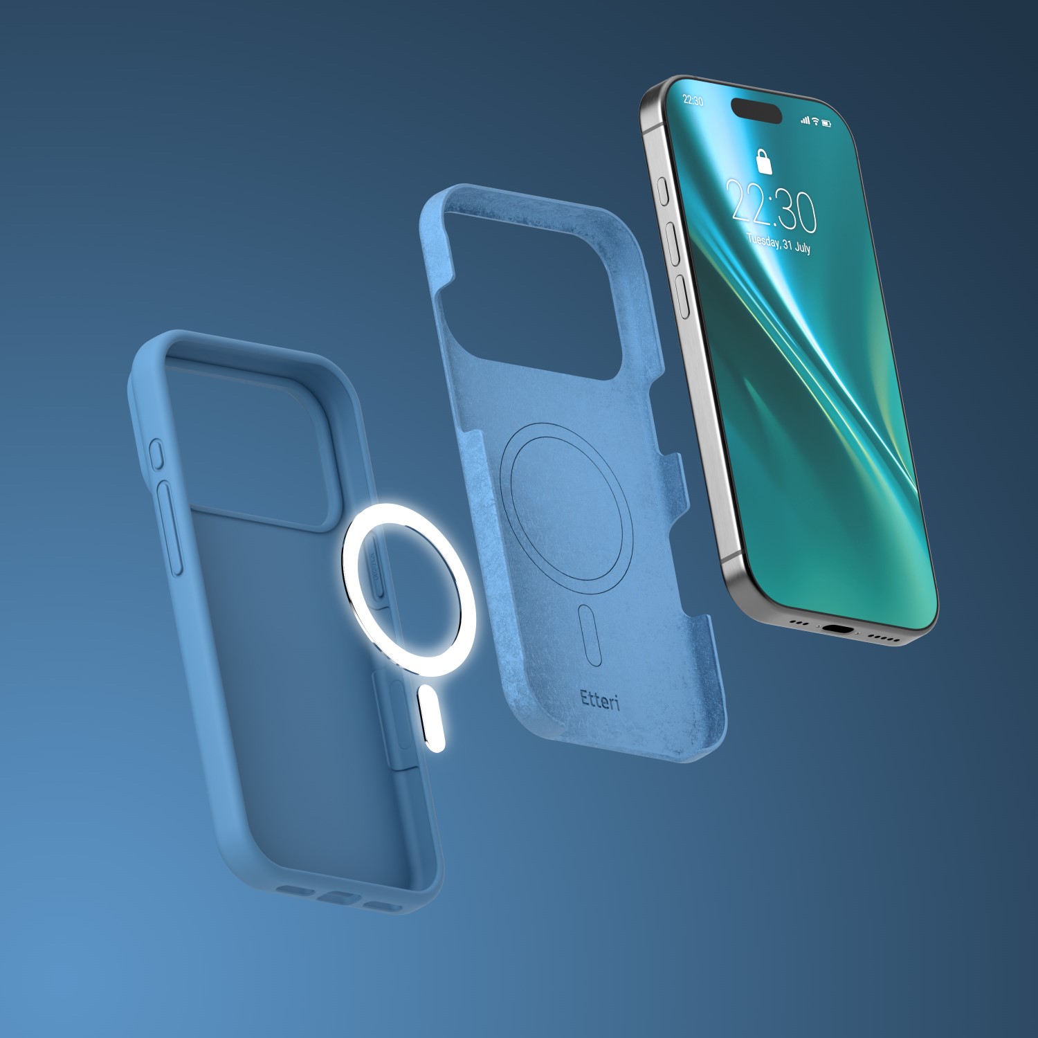 Etteri Silicone Mag case for iPhone 17 Pro dark blue - Image 20