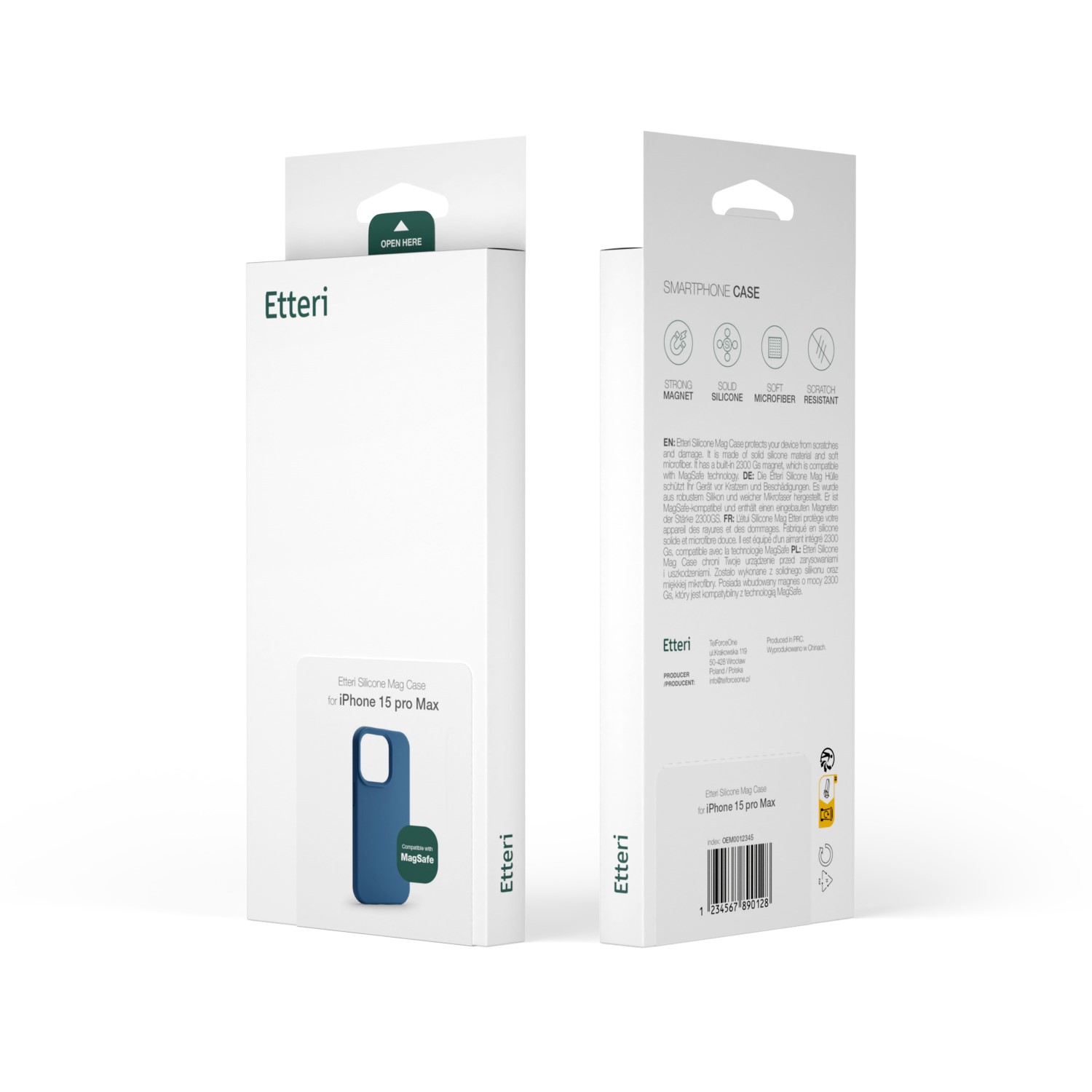 Etteri Silicone Mag case for iPhone 17 Pro dark blue - Image 21