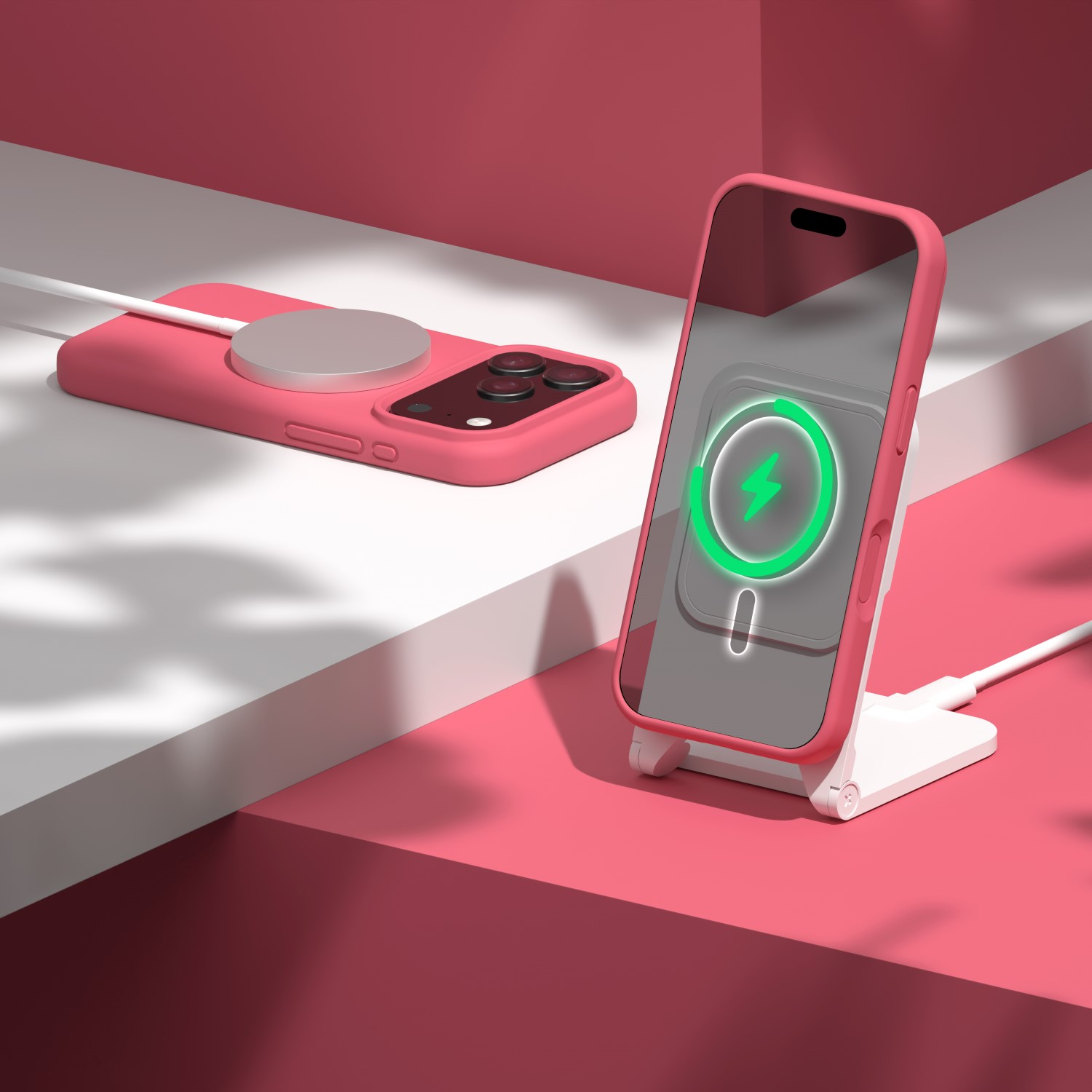 Etteri Silicone Mag case for iPhone 17 Pro Max raspberry - Image 10