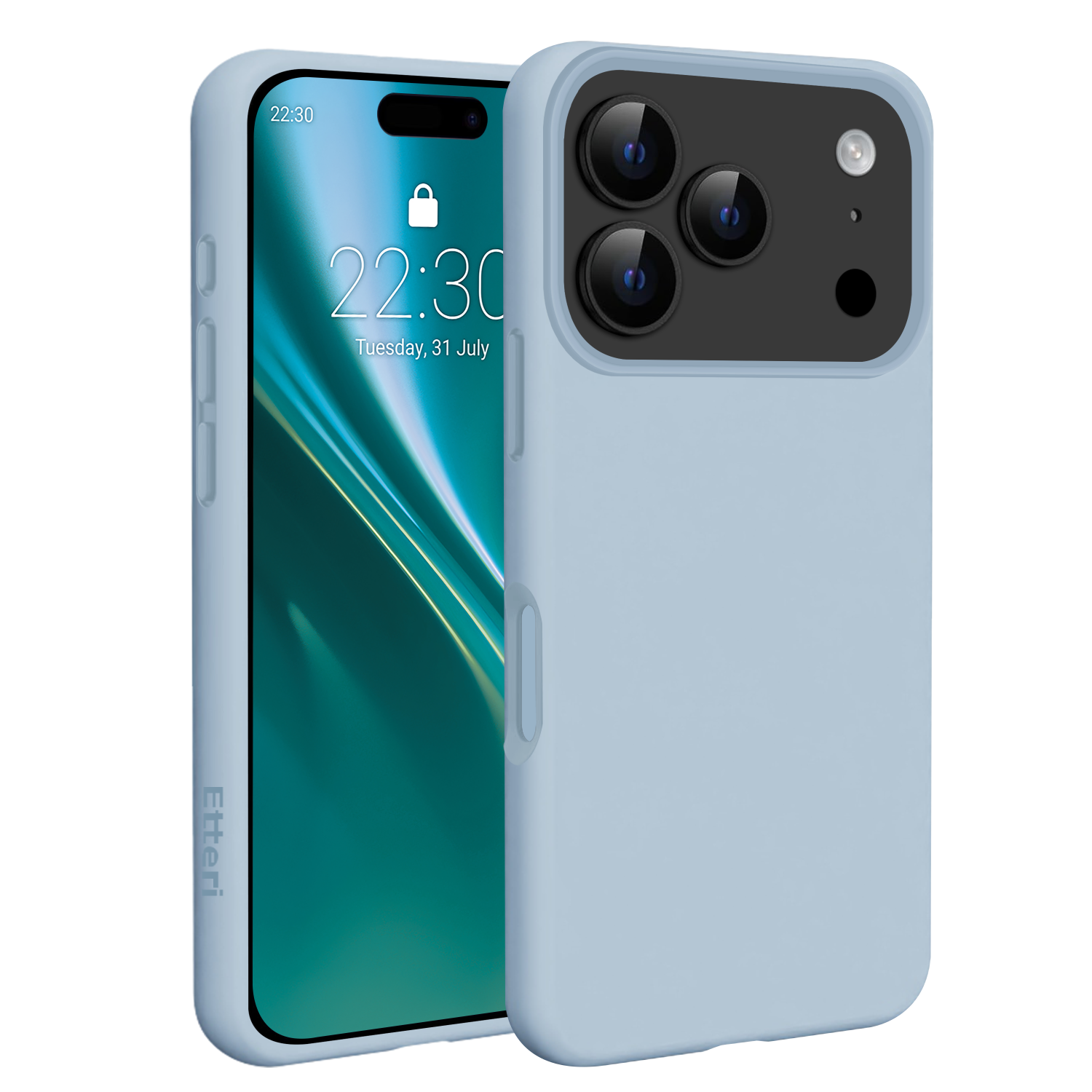 Etteri Silicone Mag case for iPhone 17 Pro light blue - Image 21