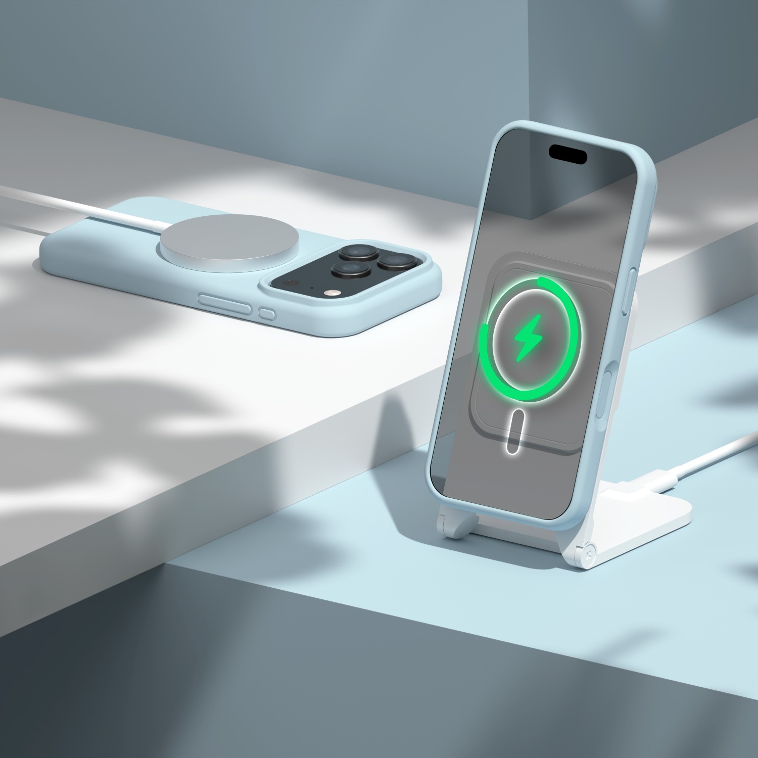 Etteri Silicone Mag case for iPhone 17 Pro light blue - Image 25