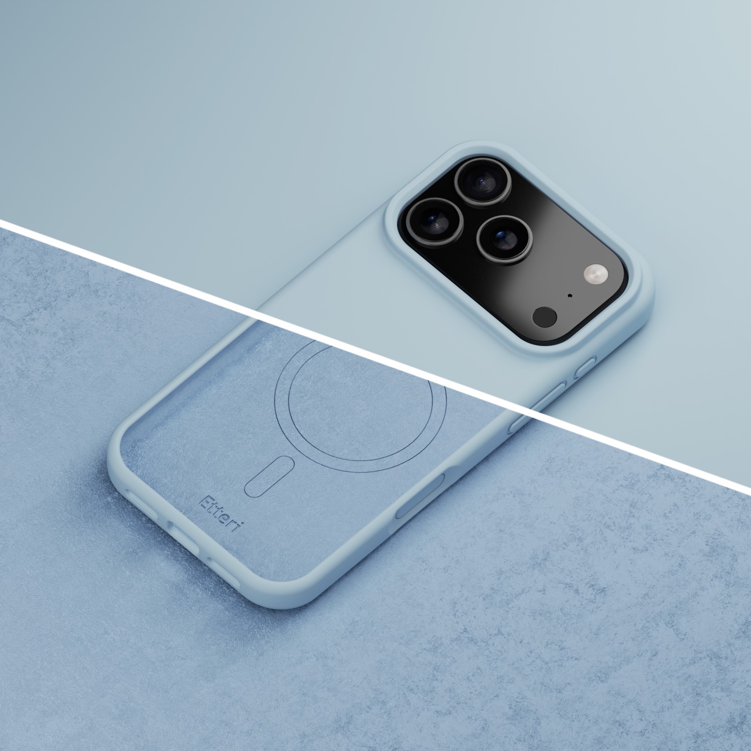 Etteri Silicone Mag case for iPhone 17 Pro light blue - Image 27