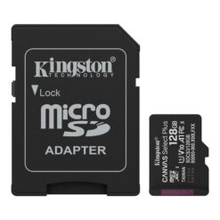 Kingston memory card 128GB microSDXC Canvas Select Plus Gen3 150MB/s A1 Card + Adapter
