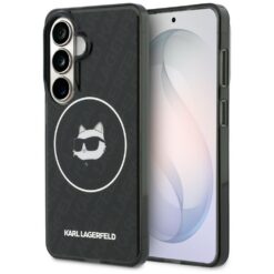 Karl Lagerfeld case IML Repeated Choupette MagSafe for Samsung Galaxy S26 black