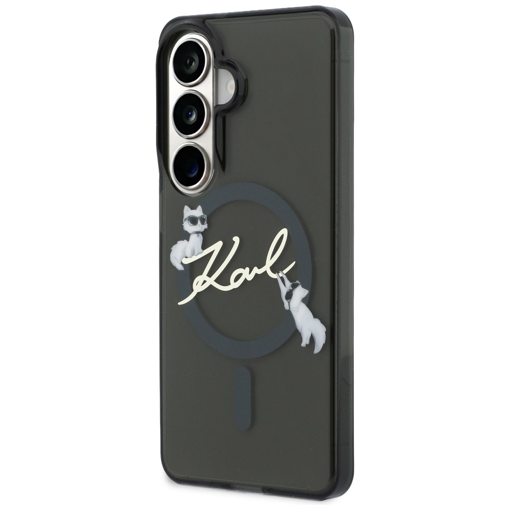 Karl Lagerfeld case IML KC Script MagSafe for Samsung Galaxy S26 Plus black - Image 2