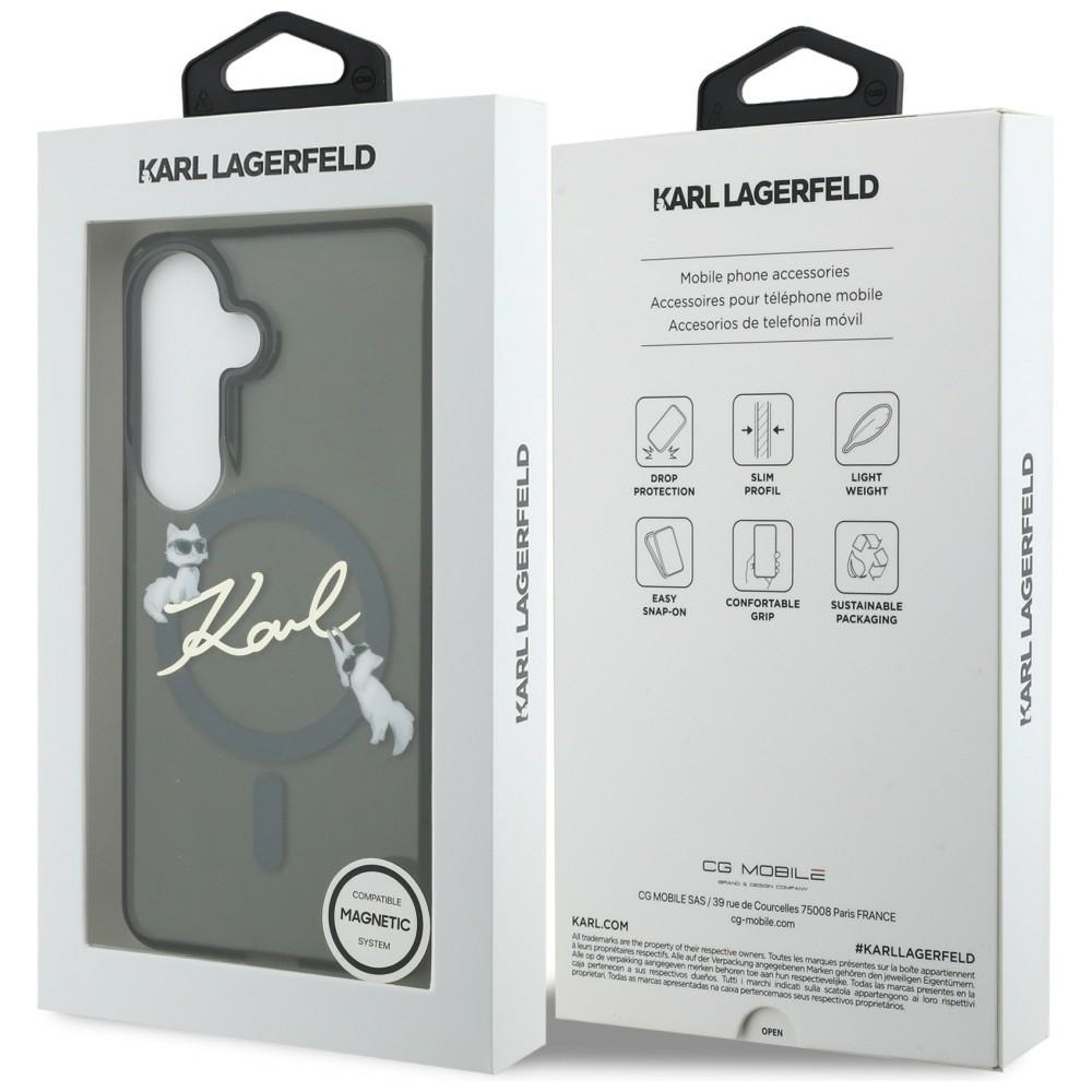 Karl Lagerfeld case IML KC Script MagSafe for Samsung Galaxy S26 Plus black - Image 8