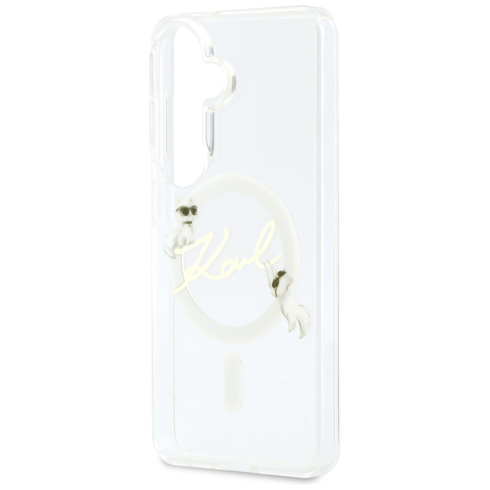 Karl Lagerfeld case IML KC Script MagSafe for Samsung Galaxy S26 transparent - Image 6