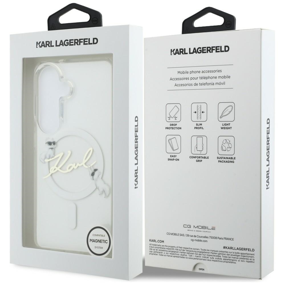 Karl Lagerfeld case IML KC Script MagSafe for Samsung Galaxy S26 transparent - Image 8