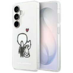 Karl Lagerfeld case IML Karl&Choupette MagSafe for Samsung Galaxy S26 transparent