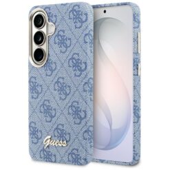 Guess case 4G Script MagSafe for Samsung Galaxy S26 blue
