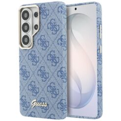 Guess case 4G Script MagSafe for Samsung Galaxy S26 Ultra blue