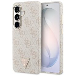 Guess case 4G Triangle Logo MagSafe for Samsung Galaxy S26 pink