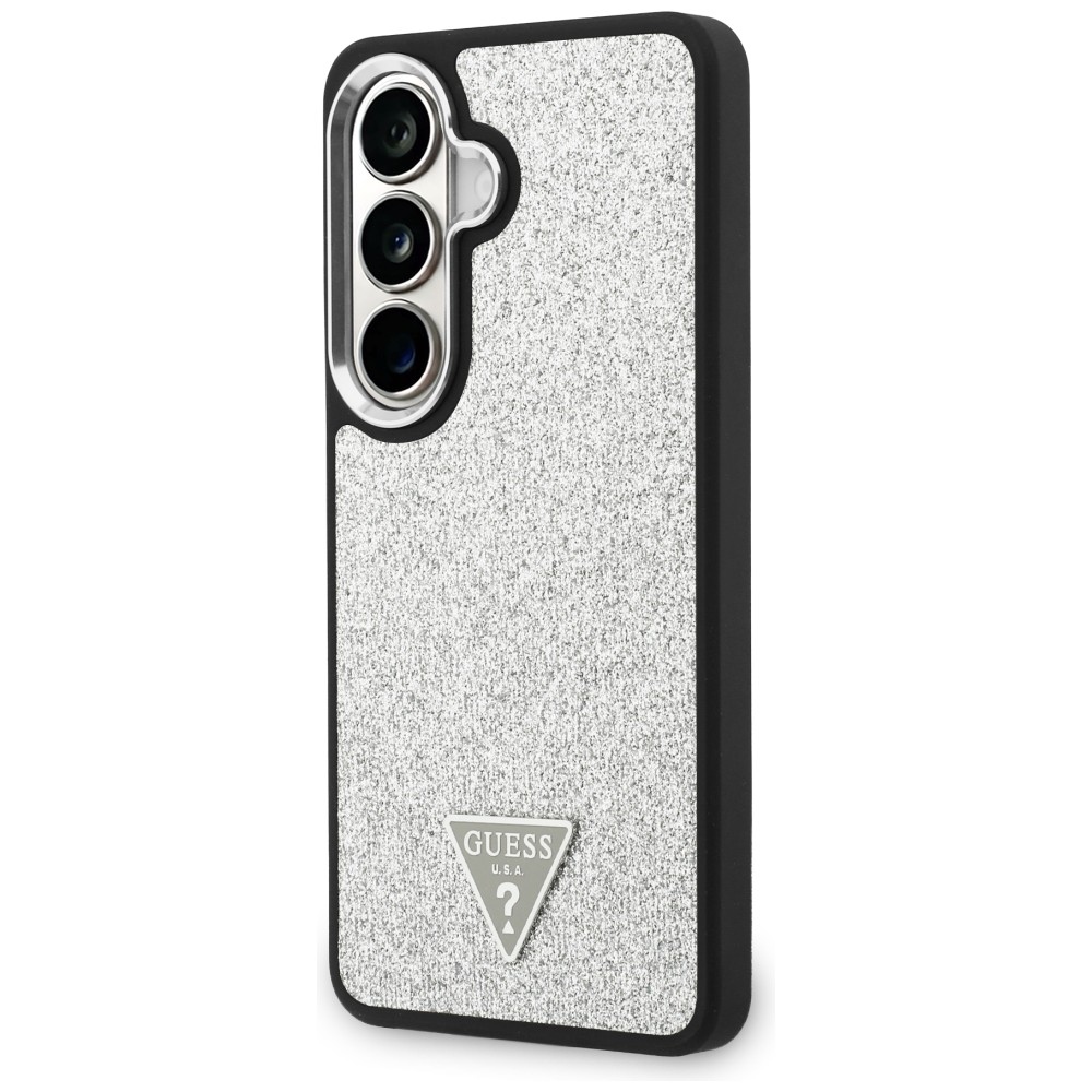 Guess case Fixed Glitter Triangle MagSafe for Samsung Galaxy S26 silver - Image 2