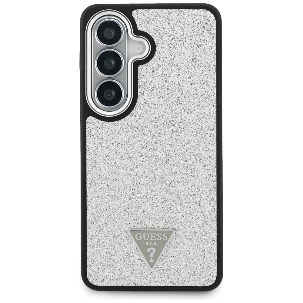 Guess case Fixed Glitter Triangle MagSafe for Samsung Galaxy S26 silver - Image 3