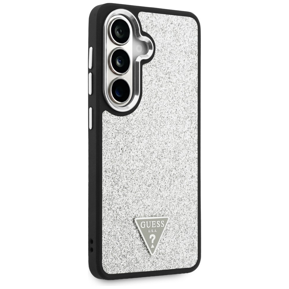 Guess case Fixed Glitter Triangle MagSafe for Samsung Galaxy S26 silver - Image 4