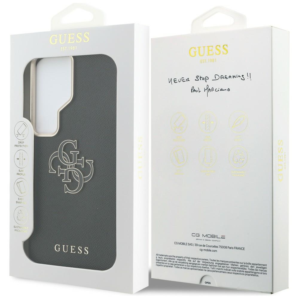 Guess case Grained Big 4G Metal Logo for Samsung Galaxy S26 Ultra black - Image 8