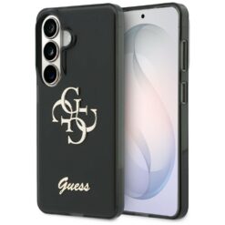 Guess case IML Big Metal 4G Script for Samsung Galaxy S26 black