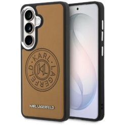 Karl Lagerfeld case Perforated KL MagSafe for Samsung Galaxy S26 Plus brown