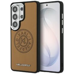 Karl Lagerfeld case Perforated KL MagSafe for Samsung Galaxy S26 Ultra brown