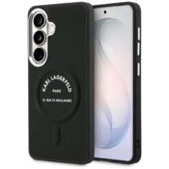 Karl Lagerfeld case Embossed Ring RSG Logo MagSafe for Samsung Galaxy S26 black