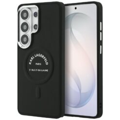 Karl Lagerfeld case Embossed Ring RSG Logo MagSafe for Samsung Galaxy S26 Ultra black