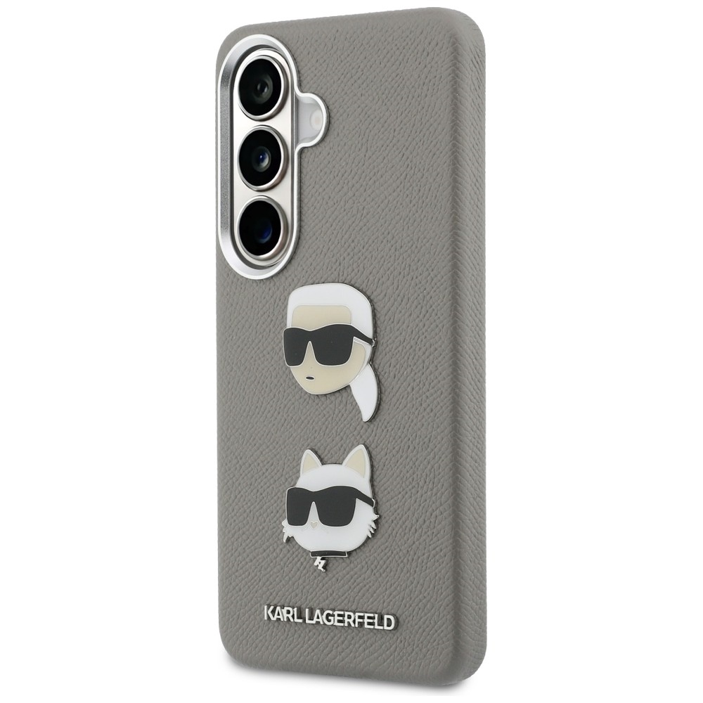 Karl Lagerfeld case Saffiano Double Heads Metal for Samsung Galaxy S26 silver - Image 2